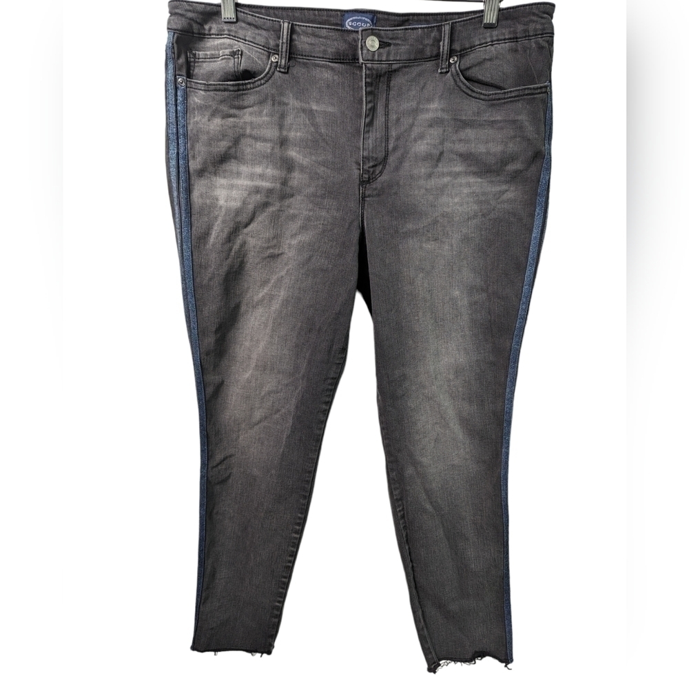 Scoop Skinny Ankle Cropped Jeans Sz 18